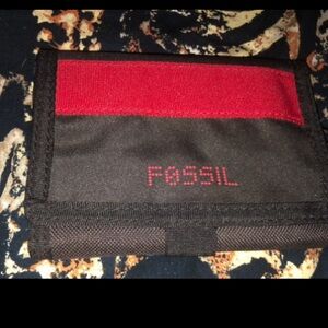 New Fossil Dot Matrix Velcro Wallet